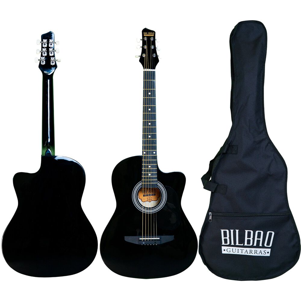 Guitarra Ac&uacute;stica Bilbao Bil-38c-bk + Funda image number 0.0
