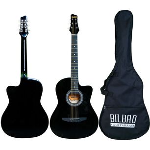 Guitarra Ac&uacute;stica Bilbao Bil-38c-bk + Funda