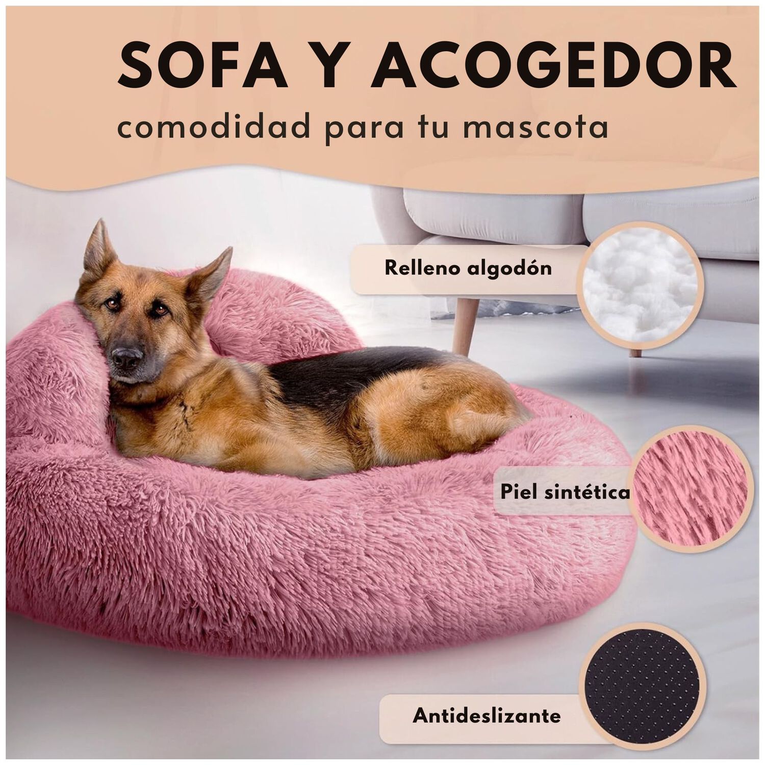 Cama Mascota Grande Yep Perro Xl Antiestr&eacute;s Y Ronquido image number 1.0