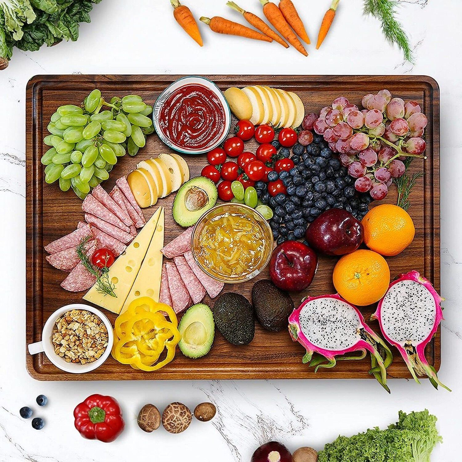 Tabla Cortar Madera 38 Cm Profesional Para Carne Y Verduras image number 3.0