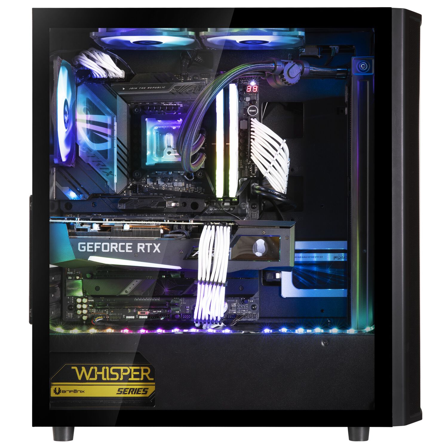 Gabinete Bitfenix/ ​​saber Atx / 3 Ventiladores/ Negro image number 2.0
