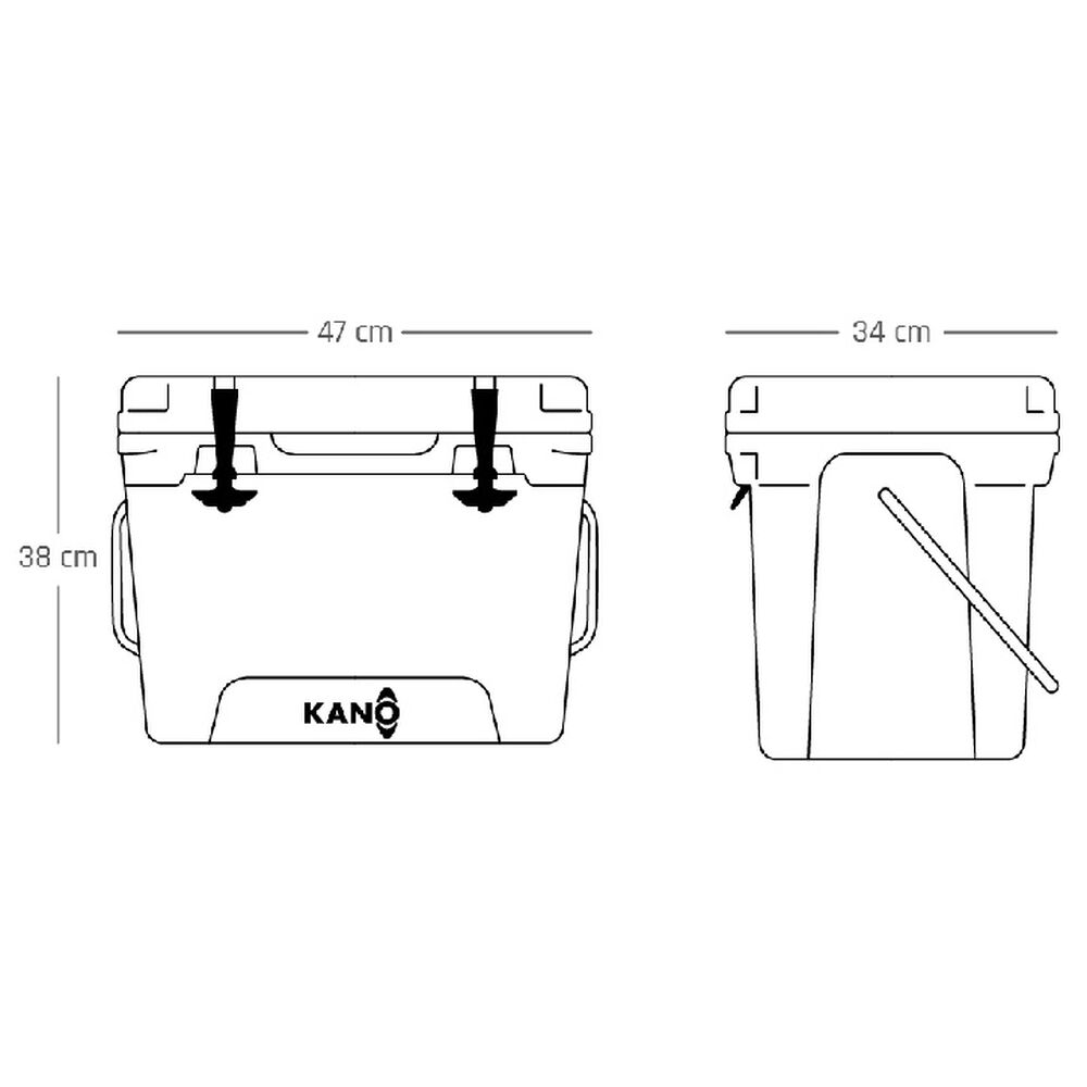 Cooler Exploradores 20qt Calipso / Coolers Kano image number 6.0