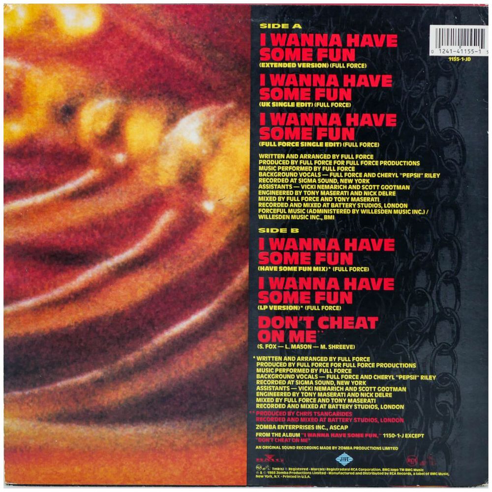 Samantha Fox - I Wanna Have Some Fun | 12" Maxi Single Usado image number 1.0