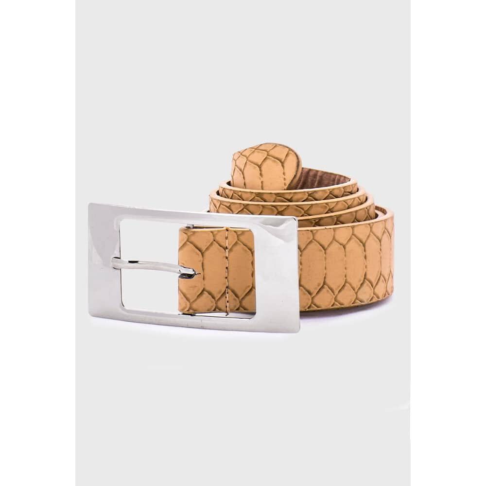 Cintur&oacute;n Mujer Serpent Brown Carven image number 0.0