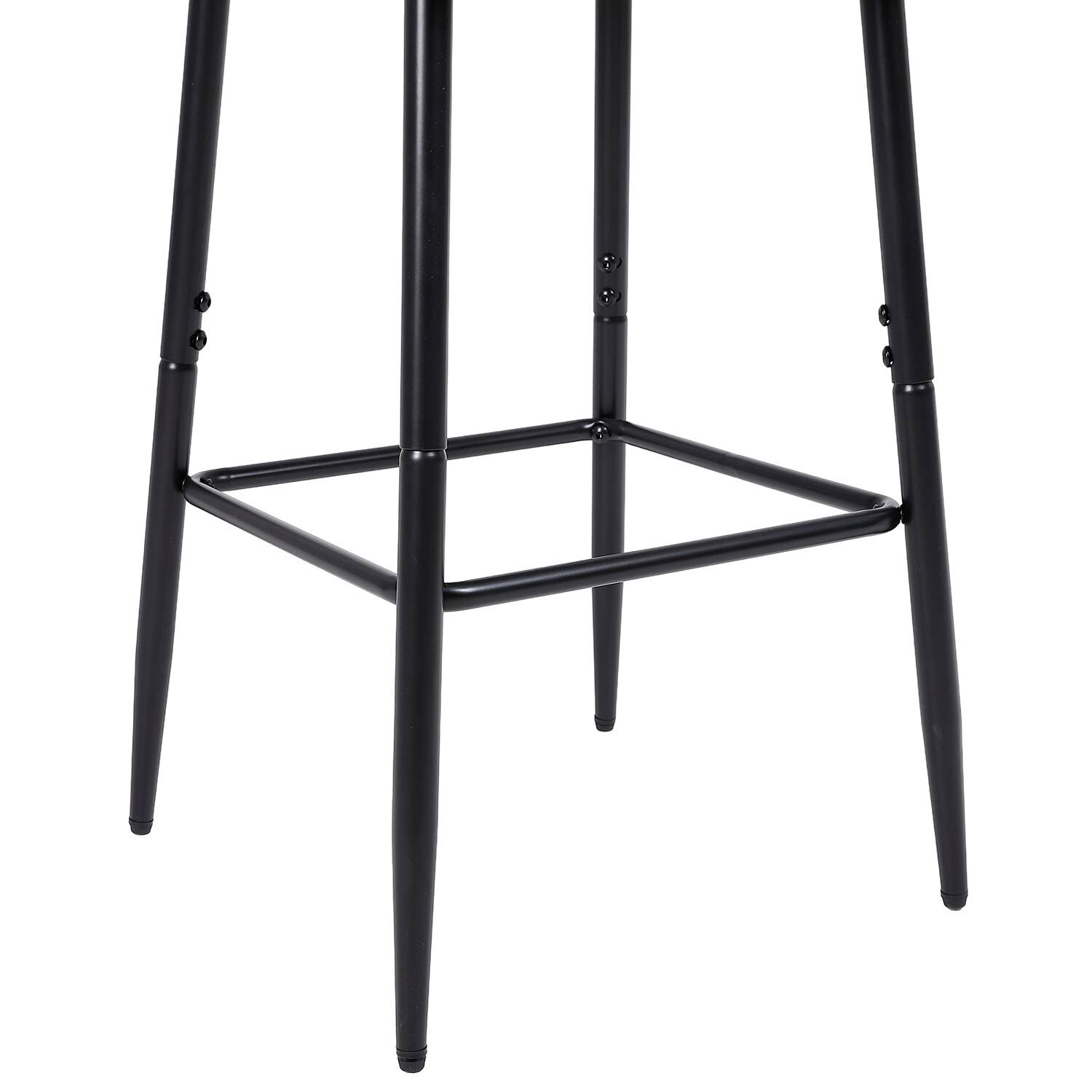 Pack 2 Pisos De Bar De Cocina Mid-century Con Respaldo Negro image number 3.0