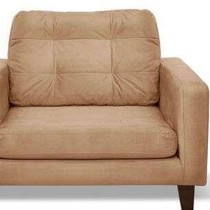 Sofa Napoles 1 Cuerpo Tela Velvet Beige