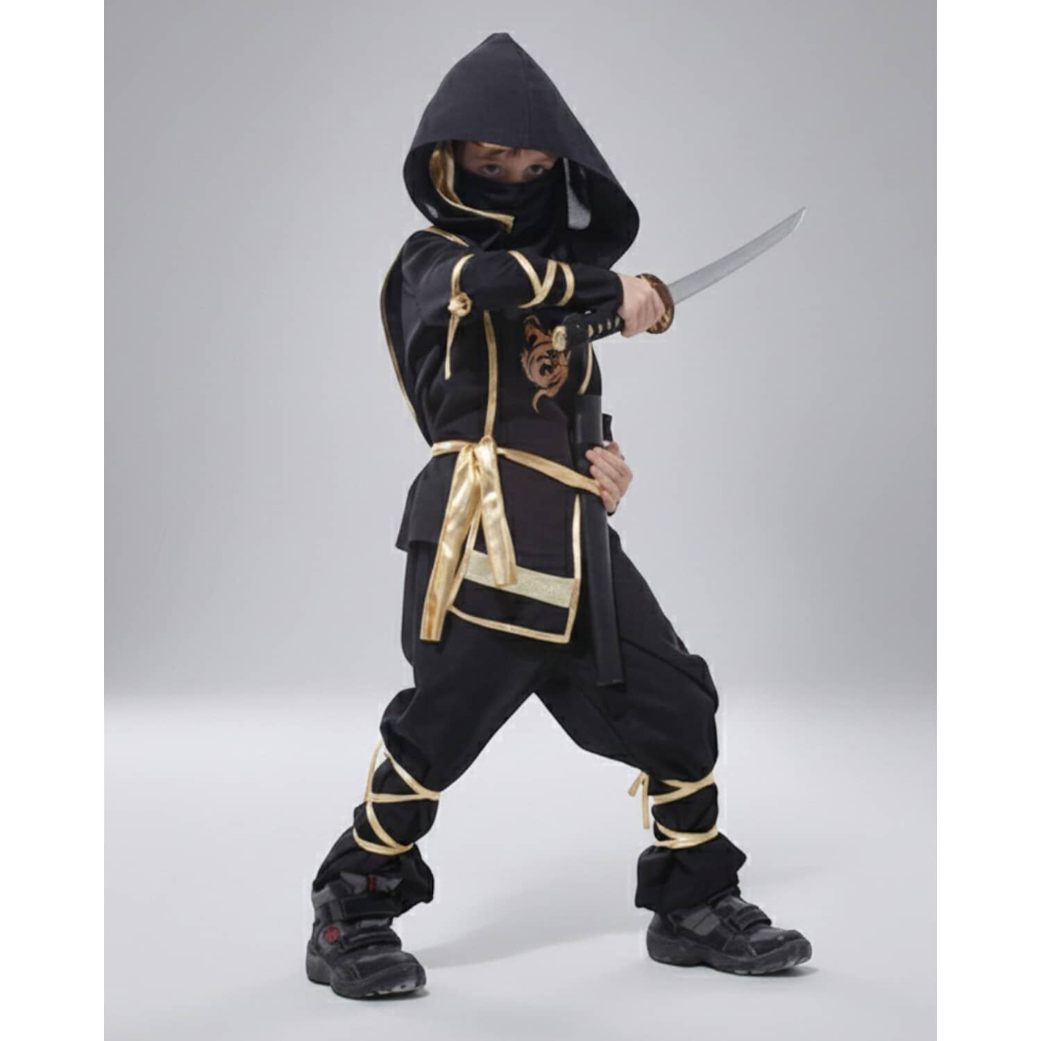 Disfraz Premium Ninja Dragon Esqueleto Camuflaje Infantil image number 38.0