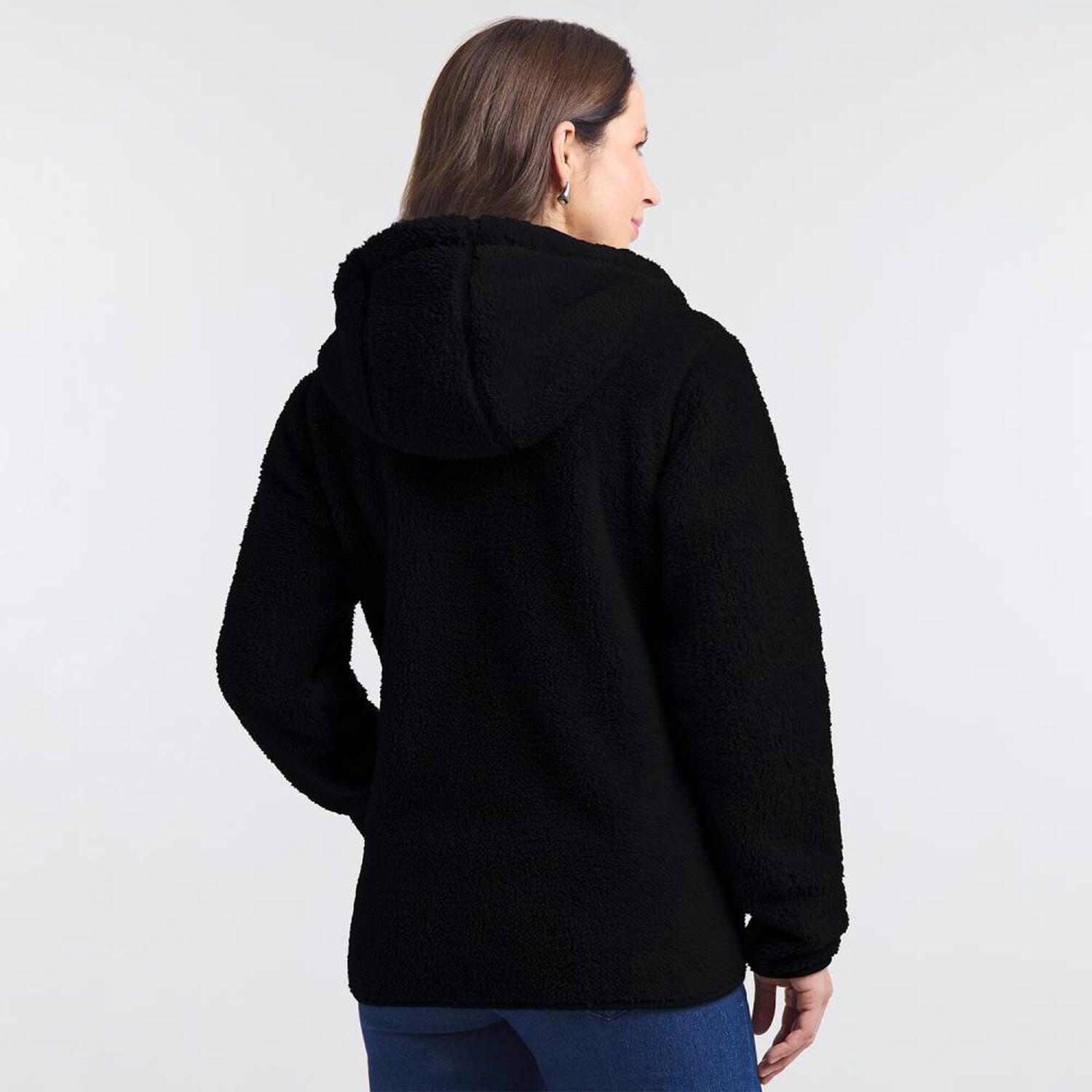 Chaqueta Reversible Regular Cuello Alto Con Capucha Mujer Geeps image number 1.0
