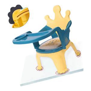 Silla Para Comer De Bebe Portatil 2 En 1 Azul Infantil