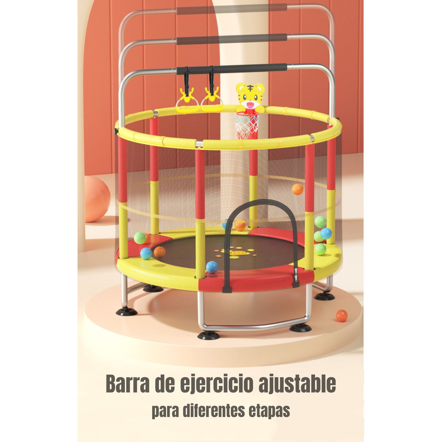 Cama El&aacute;stica Trampoline 150cm M&aacute;s Juegos Lubabycas image number 3.0