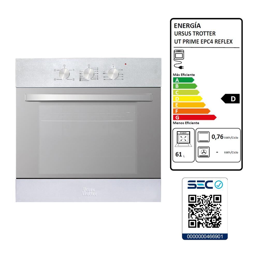 Horno Empotrado Ursus Horno Elect. Ut Prime Epc4 Reflex Dl image number 2.0