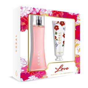 Set De Perfumería Mujer Love Coral / 100 Ml / Eau De Toilette + Crema De Manos