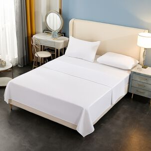 Juego De Sábana 200 Hilos 2 Plazas 4 Piezas Variedad Colores