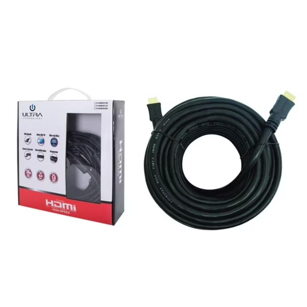 Cable Hdmi V1.4 Hd 4k 15.8 Gbps 20mts Negro image number 1.0