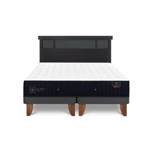 Cama Europea Cic Linea Premium / 2 Plazas / Base Dividida + Respaldo