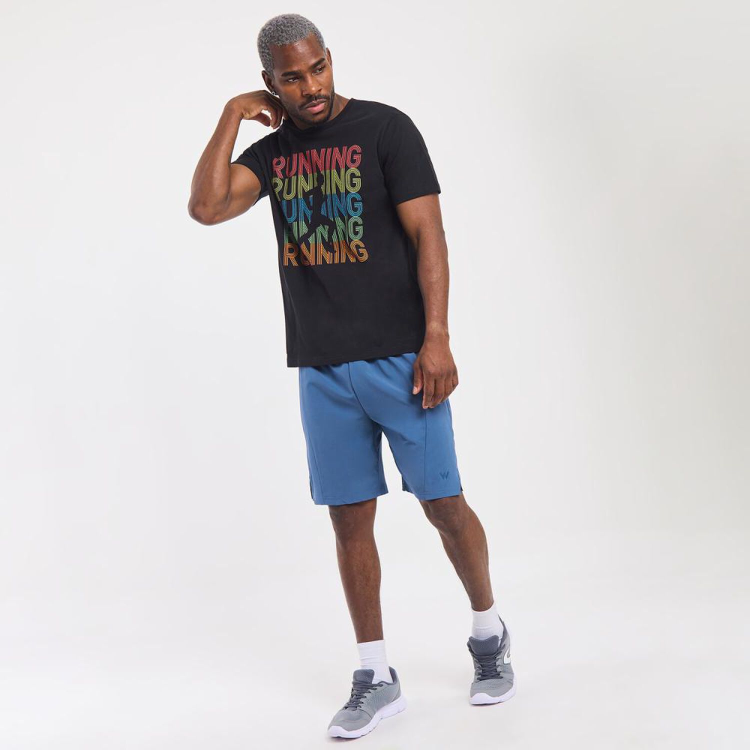 Polera Deportiva Estampada Slim Manga Corta Cuello Redondo Hombre Wetland image number 1.0