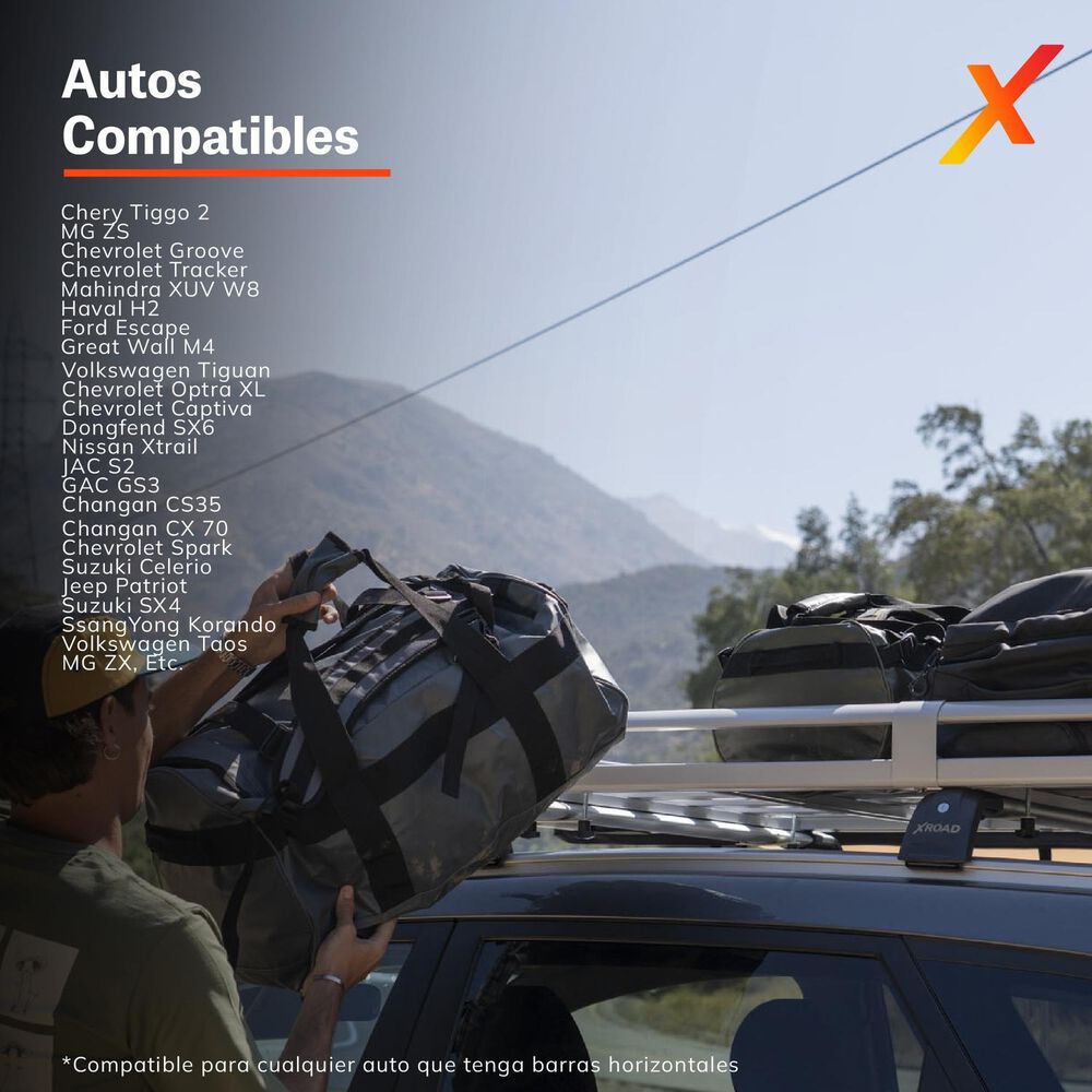 Barras Portaequipaje De Aluminio Para Techo Xroad image number 6.0