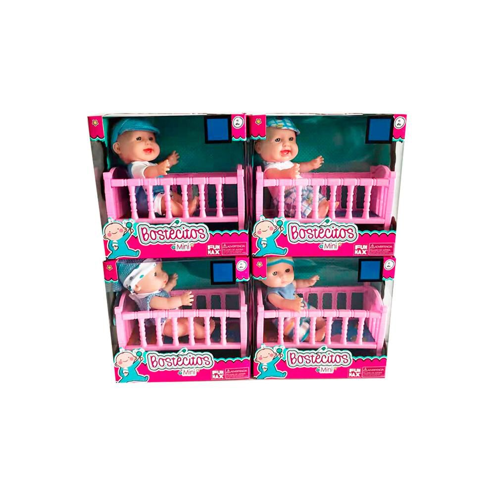 Muñeca Babydoll Bostecitos Mini 8" + Cuna image number 2.0