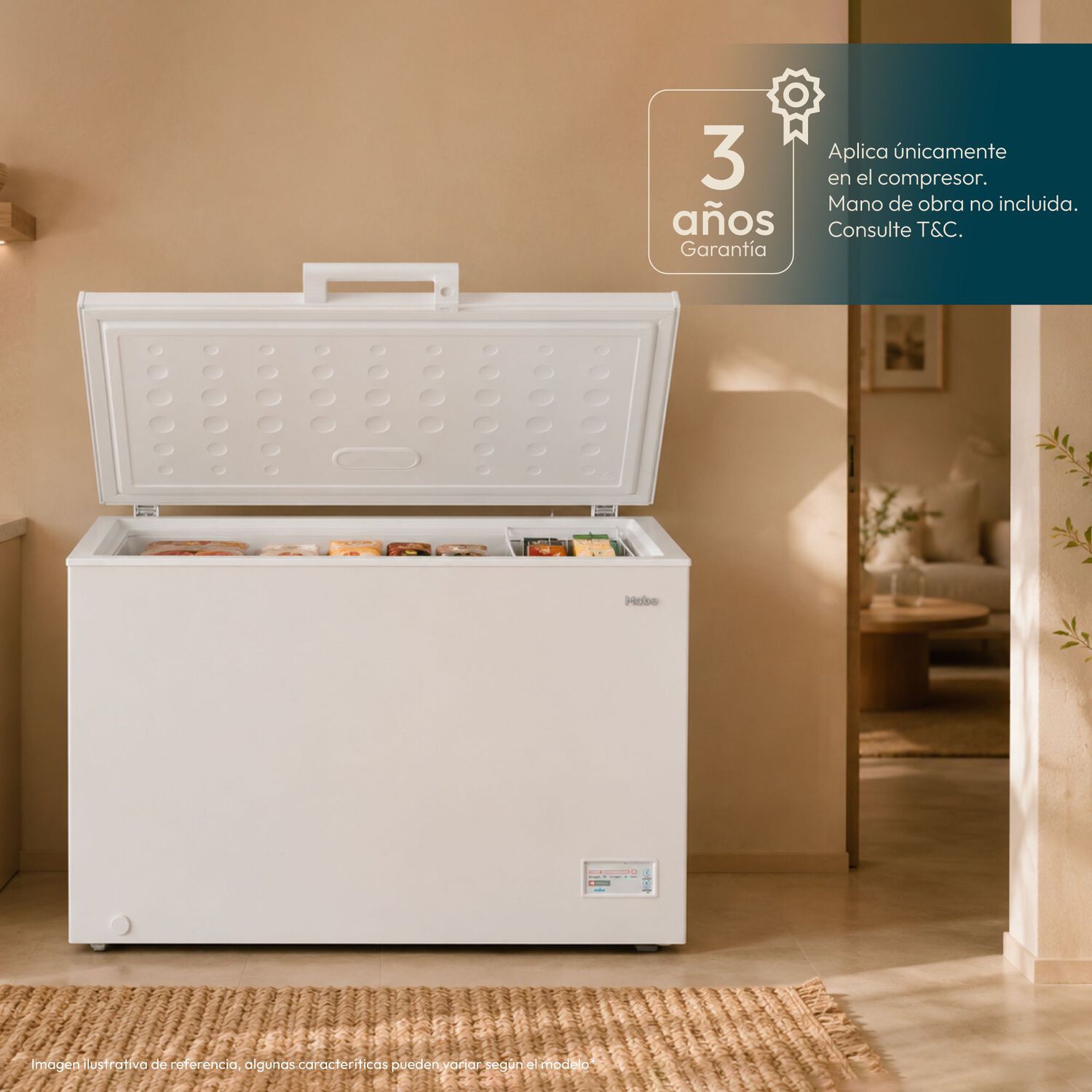 Freezer Horizontal Mabe FDHMHM200PPLB0 / Fr&iacute;o Directo / 198 Litros / E image number 5.0