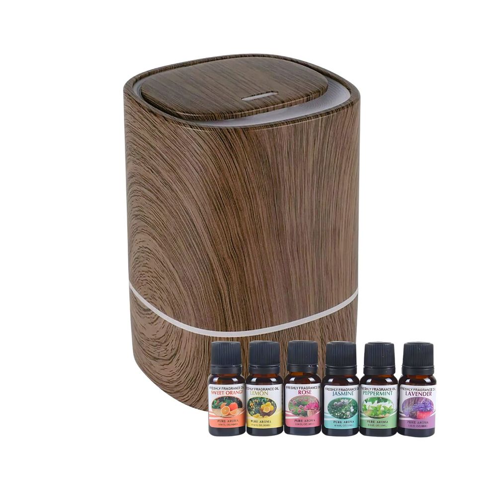 Pack Humidificador Marron Oscuro + 6 Esencias Aromaticas image number 0.0