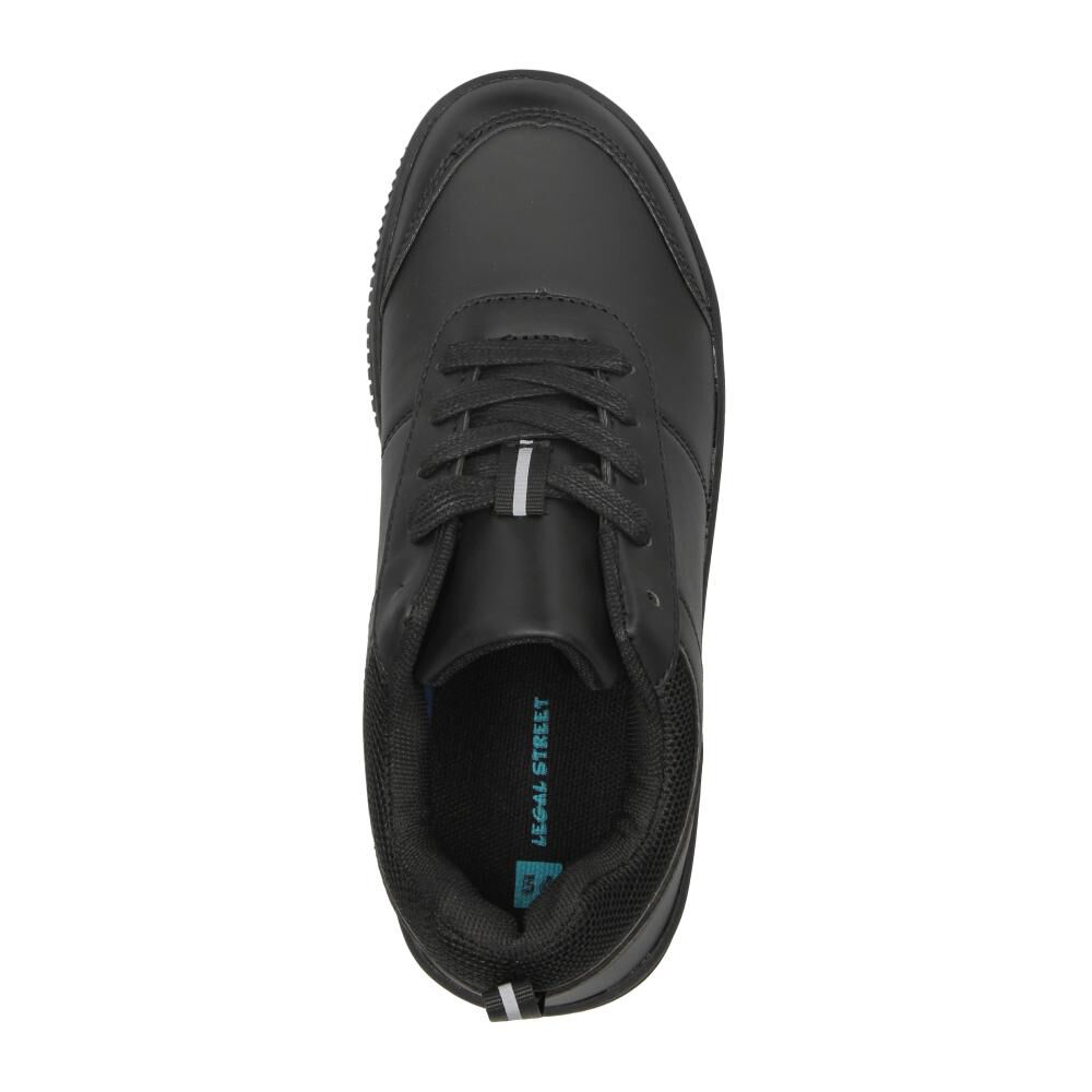 Zapato Escolar Legal Street Unisex Negro image number 4.0