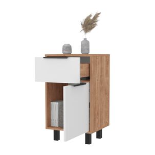 Velador 1 Cajón 1 Puerta Fm-002c - Cafe Claro