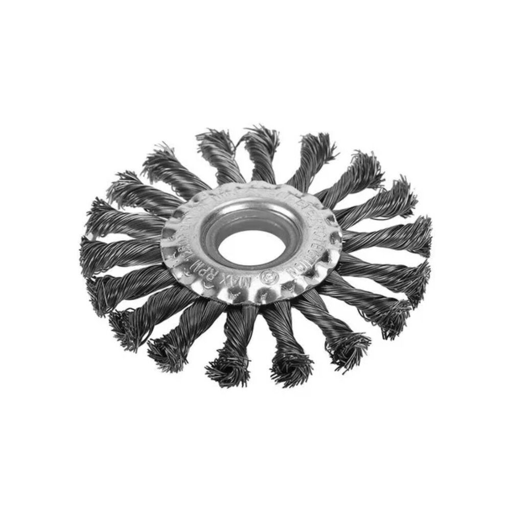 Cepillo Circular De Acero 4" Disco Para Esmeril Amoladora image number 1.0