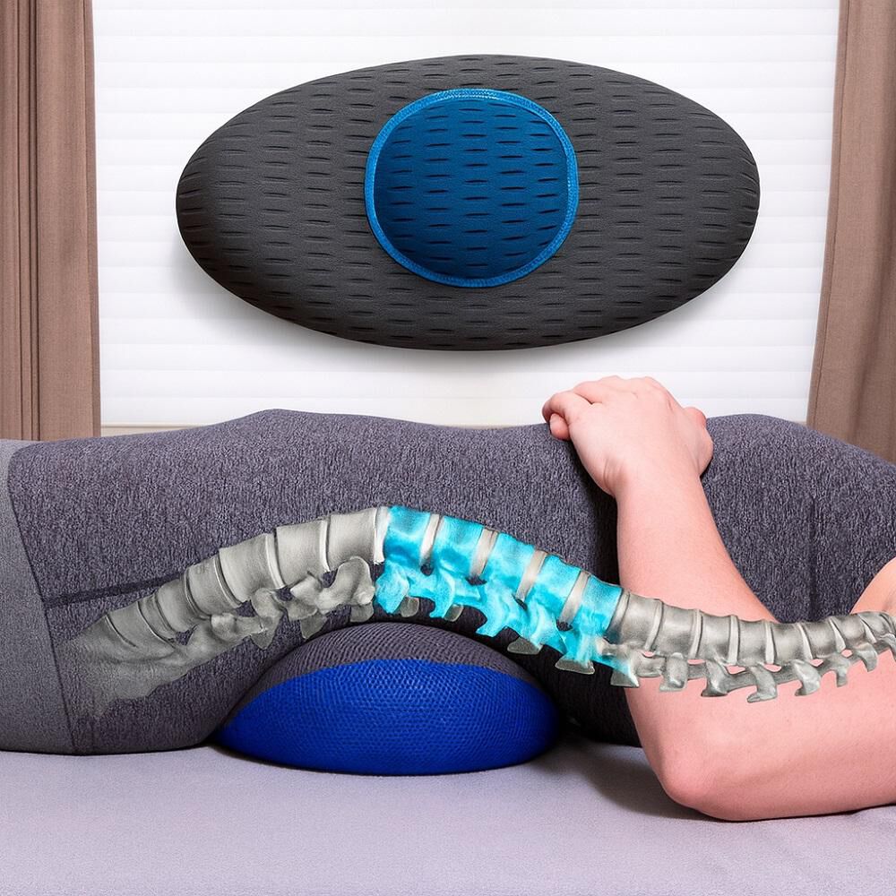 Almohada De Apoyo Lumbar Y Espalda Alivia Dolor Viscoelastica image number 2.0