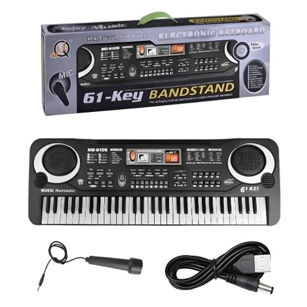 Teclado Electr&oacute;nico De Piano De Estilo Profesional De 61 Teclas image number 0.0