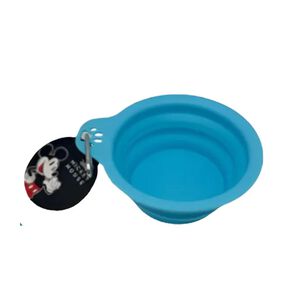 Plato Plegable De Comida Mickey Azul Para Mascotas