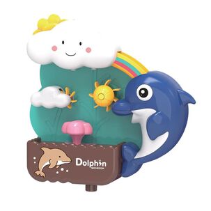 Juguete De Ba&ntilde;o Delf&iacute;n Con Cascada De Agua Y Nube Para Beb&eacute;s