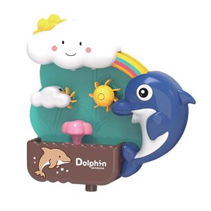 Juguete De Ba&ntilde;o Delf&iacute;n Con Cascada De Agua Y Nube Para Beb&eacute;s