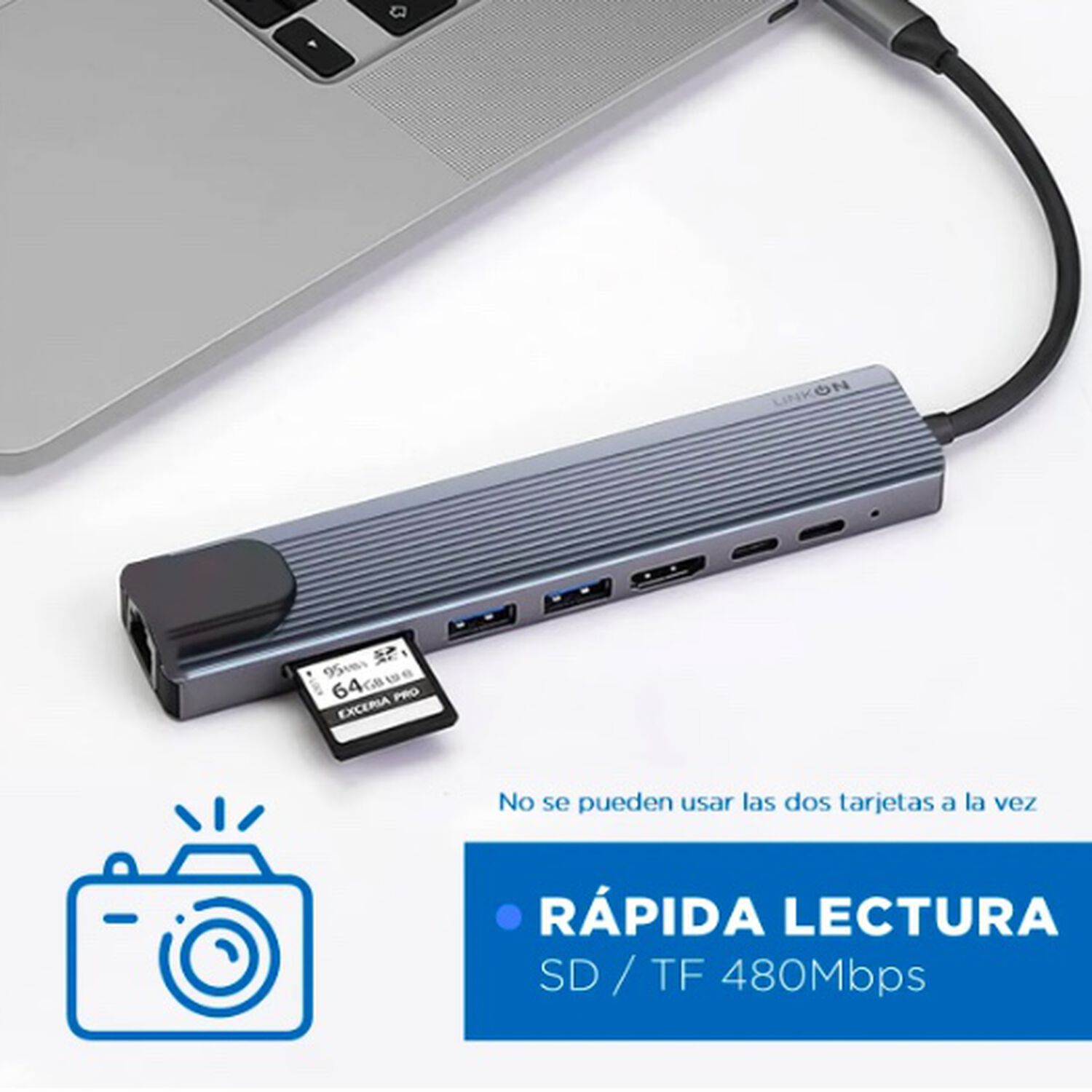 Adaptador Usb Tipo C 8 En 1 image number 0.0