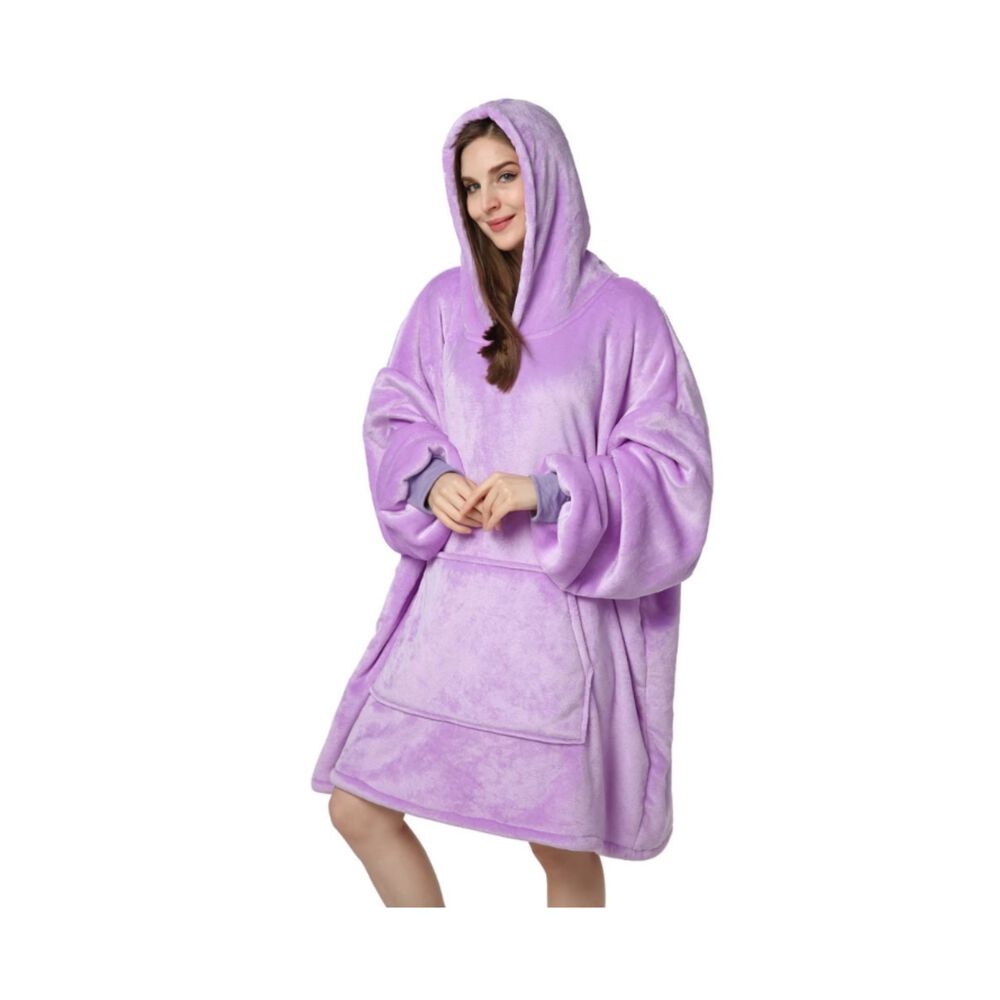 Poleron Felpa Con Capucha Manta Polar Bata Frazada Inviern image number 24.0