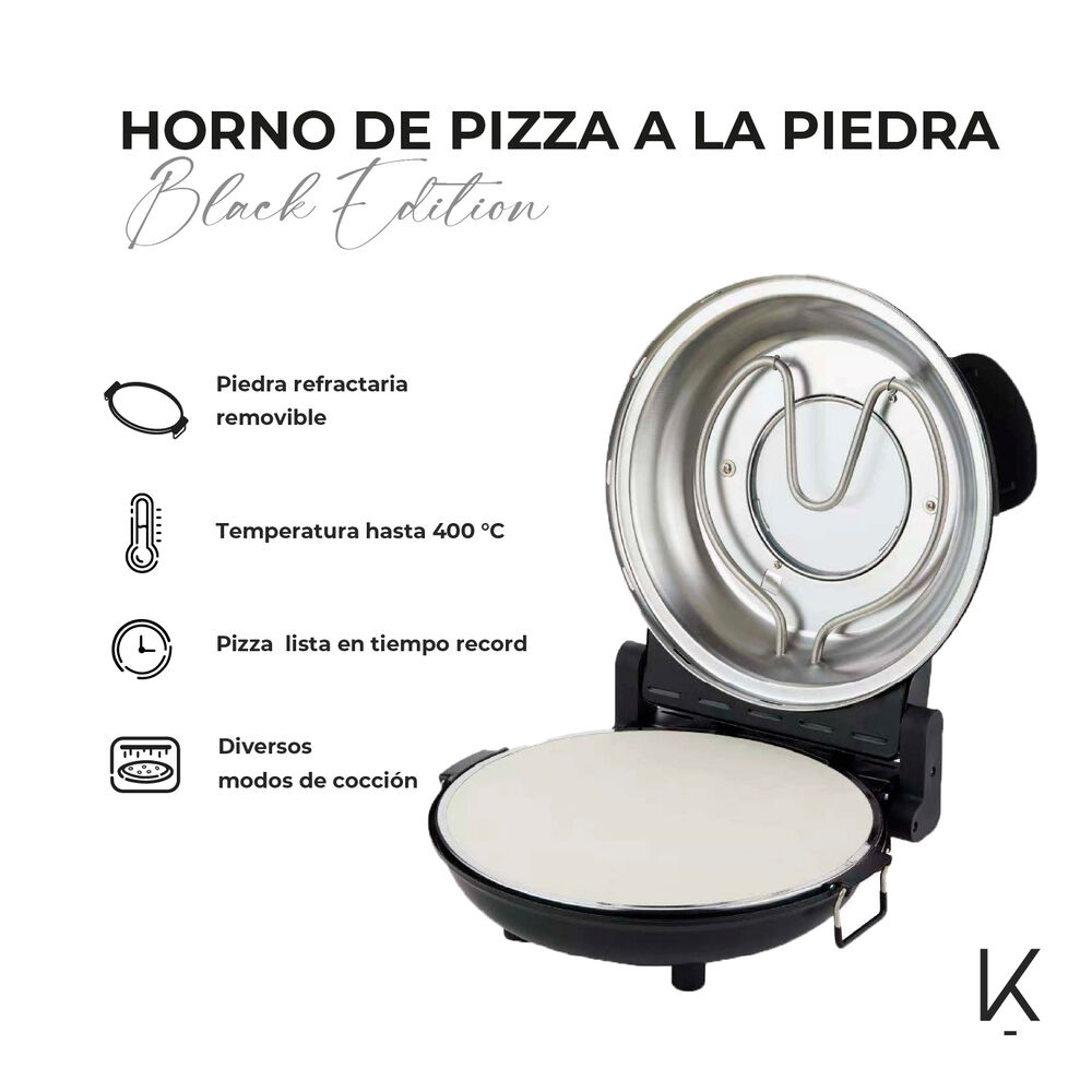 Horno Pizza A La Piedra Black Edition Kitchen-it image number 2.0