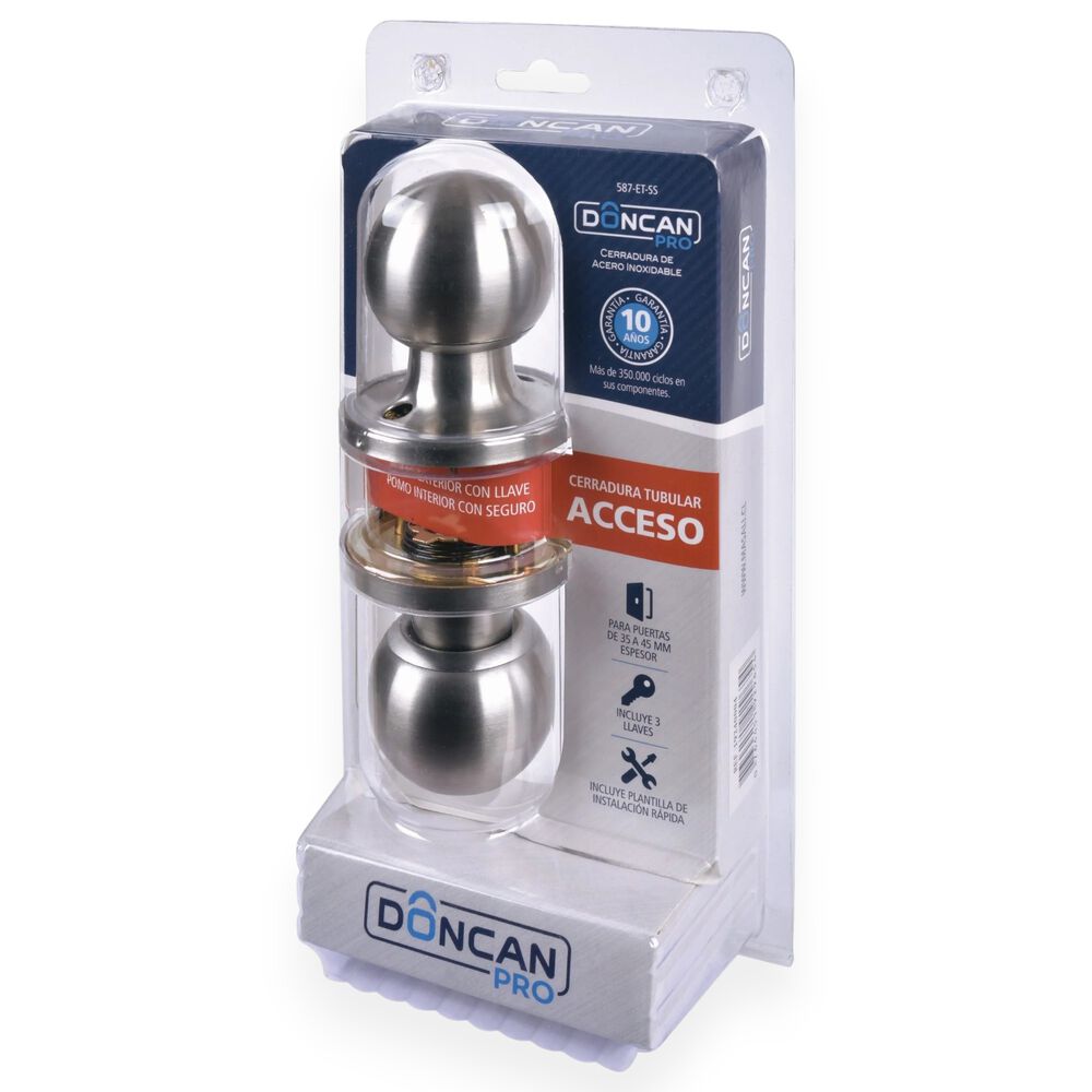 Pack De 2 Cerraduras De Acceso Doncan Pro Acero Inoxidable image number 8.0