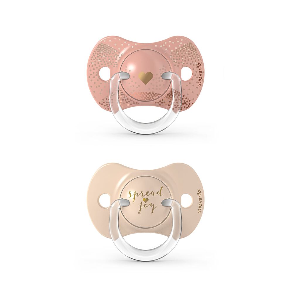 Chupete Fisiologico Silicona +18m 2u Spread Joy Beige image number 0.0