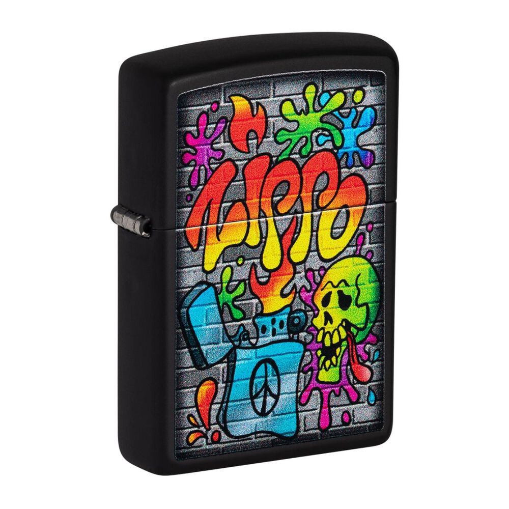 Encendedor Zippo Street Art Graffiti Design Black Zp49605 image number 2.0