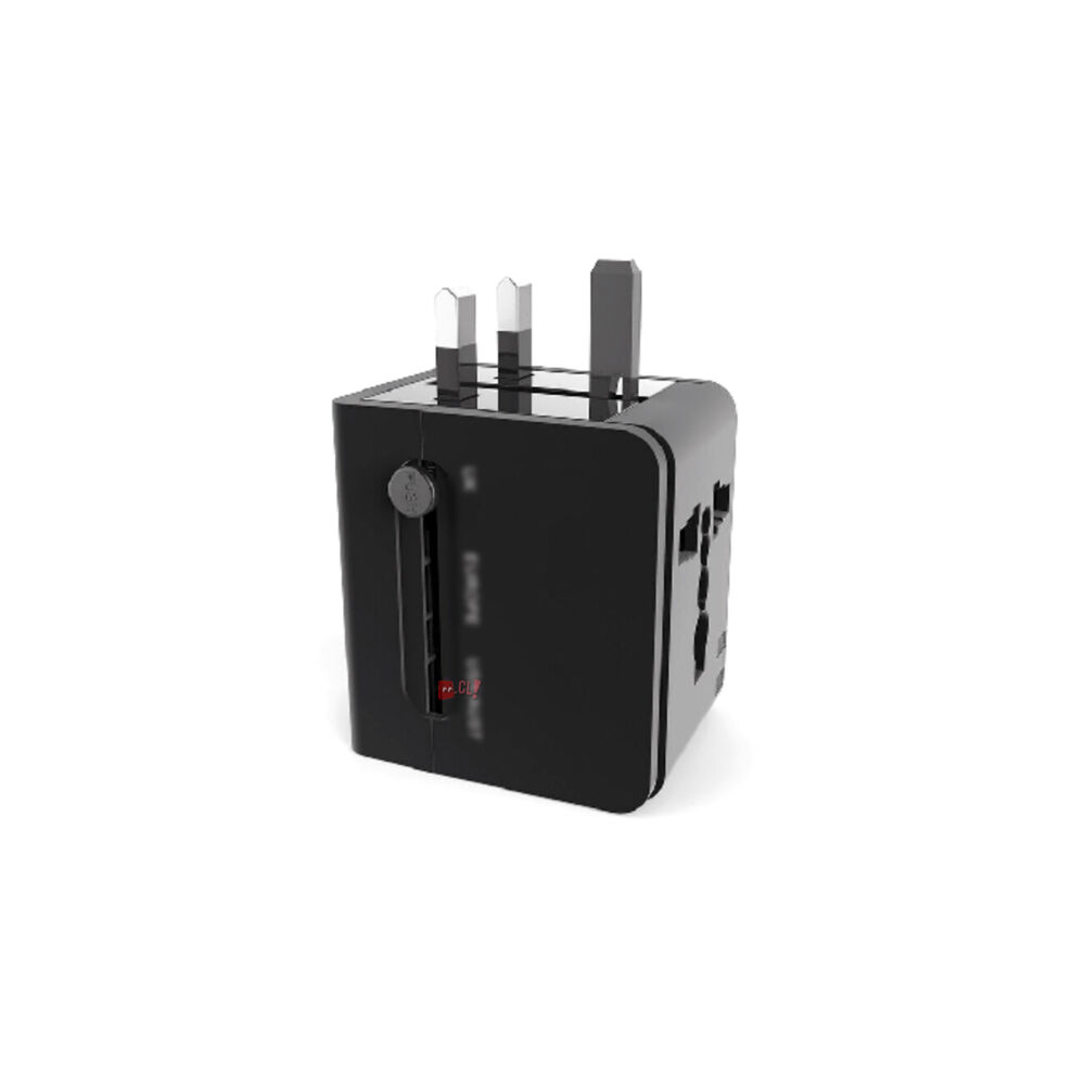 Adaptador Enchufes Universal Multinorma Color Negro - Ps image number 2.0