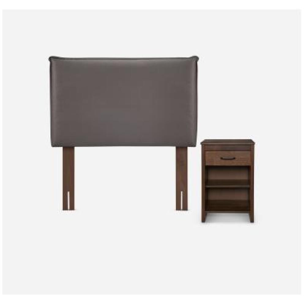 Cama Europea Rosen New Style 4 Plus / 1.5 Plazas / Base Normal  + Set Maderas Maurice Chocolate image number 10.0