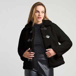 Chaqueta Montgomery Sherpa Cuello Camisero Mujer Kimera