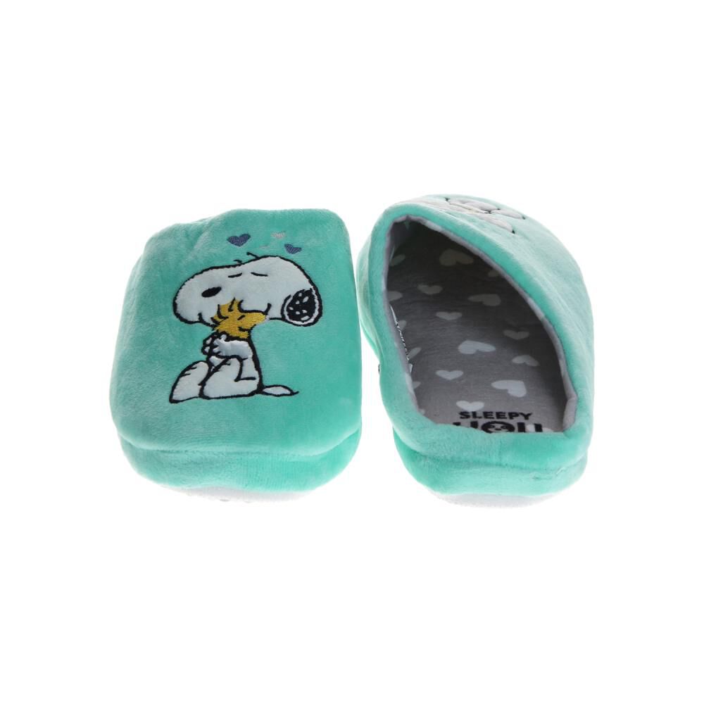 Pantufla Mujer Love You Mint Snoopy image number 1.0