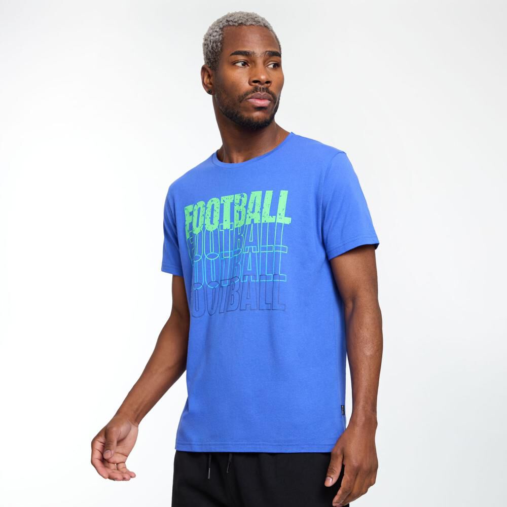 Polera Deportiva Manga Corta Estampado Hombre Wetland image number 2.0