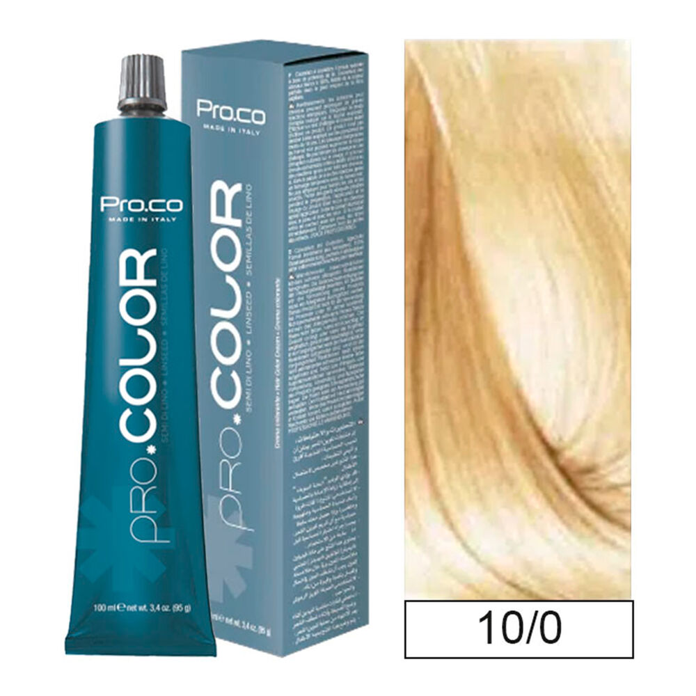 Pro.color - Tintura Permanente 10/0 Rubio Platino 100ml + Oxidante image number 0.0