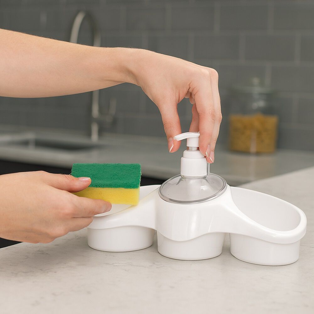 Set Dispensador De Jab&oacute;n Y Organizador Titiz Cocina image number 2.0