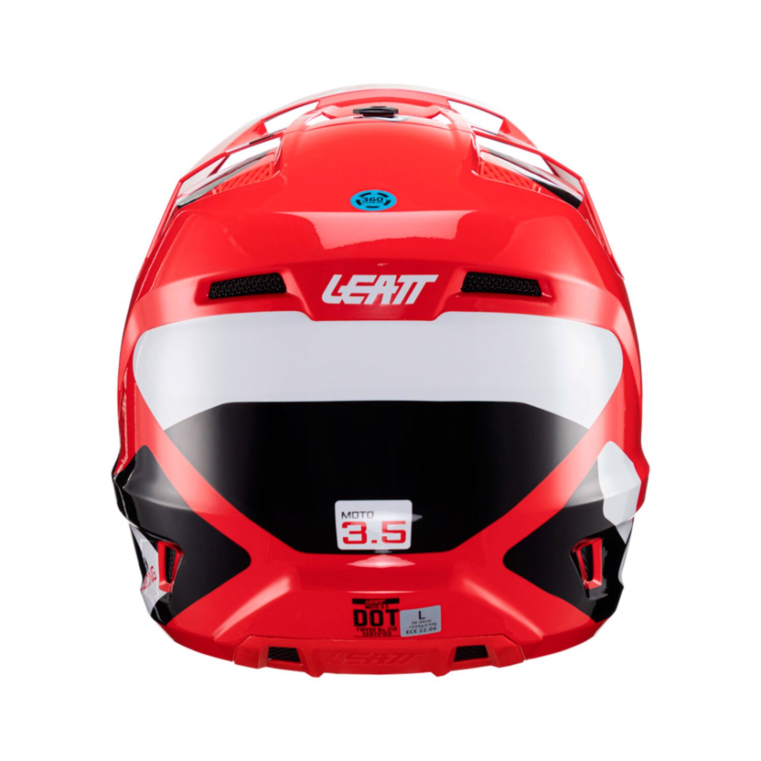Kit Leatt Casco Con Antiparra Moto 3.5 V24 Rojo M image number 4.0