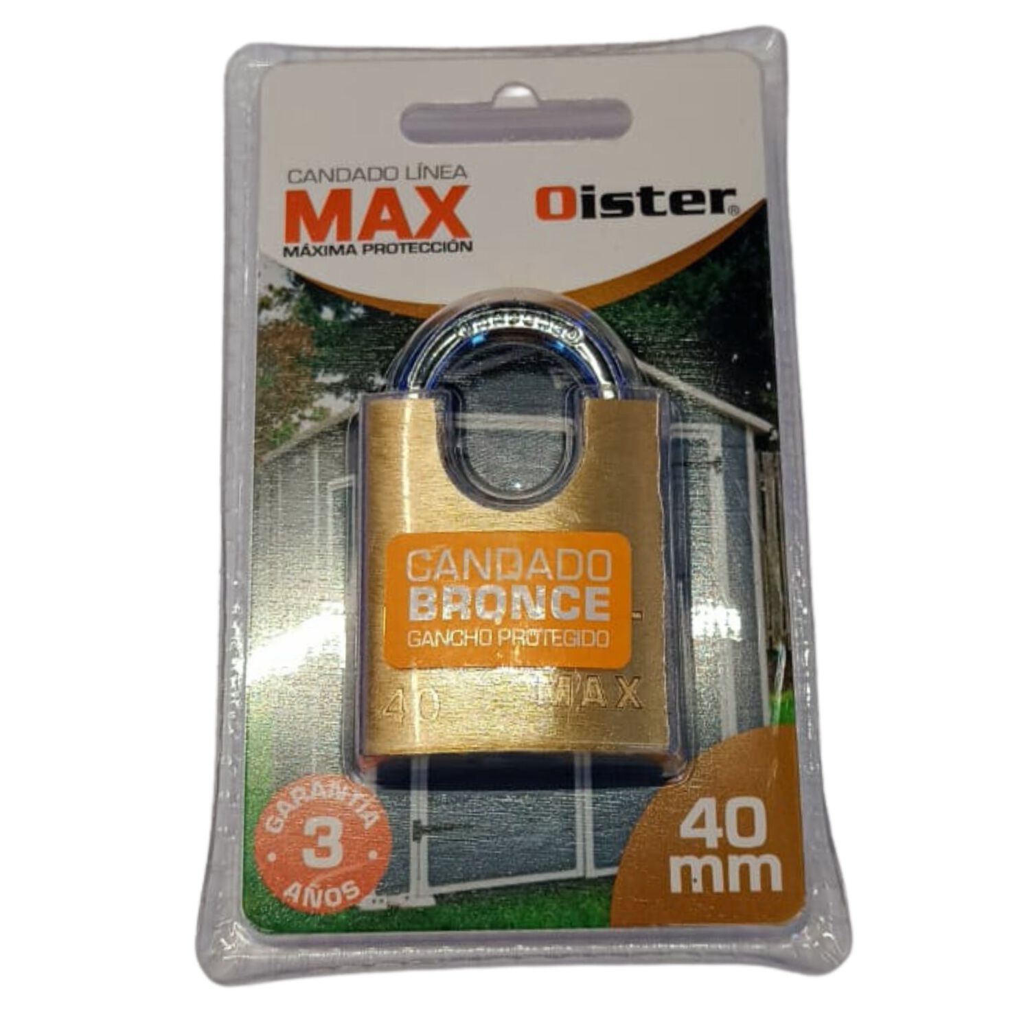 Candado Oister Max Con Hombros 40mm image number 2.0