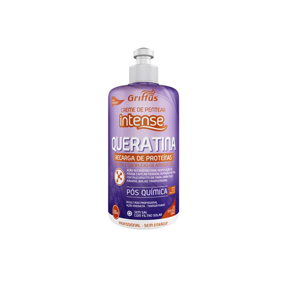 Crema Para Peinar Queratina 300ml Griffus image number 0.0