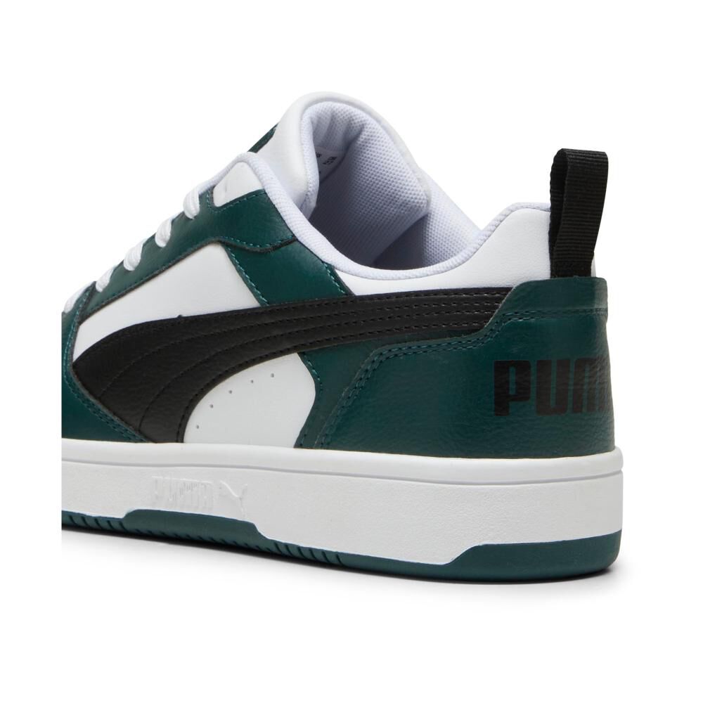 Zapatilla Urbana Hombre Puma Rebound V6 Low Verde/blanco image number 3.0