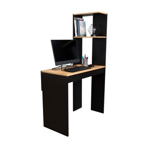 Escritorio Biblioteca Cafe Claro Y Negro